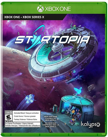 Spacebase Startopia – Xbox One (XONE) cover art for space station management simulation video game