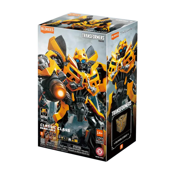 Blokees Transformers Bumblebee Dark of the Moon Classic Class 23 model kit buildable robot figure Autobot character collectible snap fit toy movie version detailed display piece for fans 
