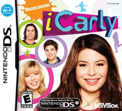 iCarly cover art for Nintendo DS (DS) mini-game collection adventure video game