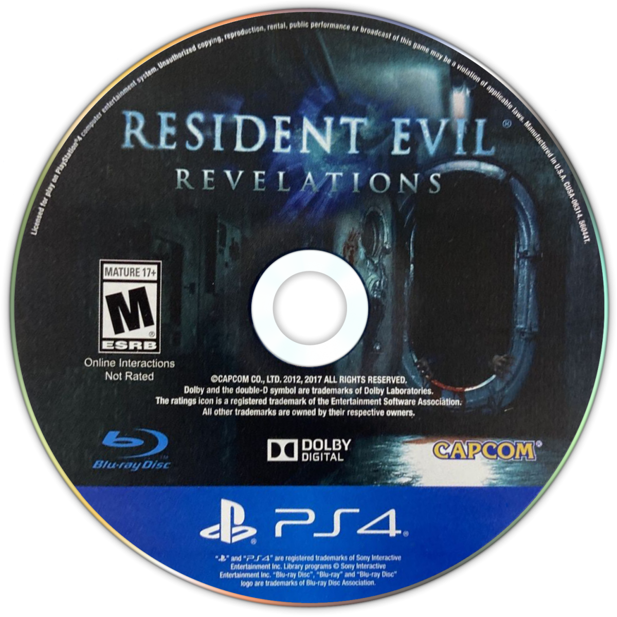 Resident Evil Revelations PlayStation 4 PS4 for survival horror action video game fans featuring third person combat Jill Valentine and Chris Redfield bioterrorism investigations eerie ship exploration puzzle solving weapon upgrades terrifying creatures cinematic storytelling and immersive horror adventure collectible gaming appeal game disc