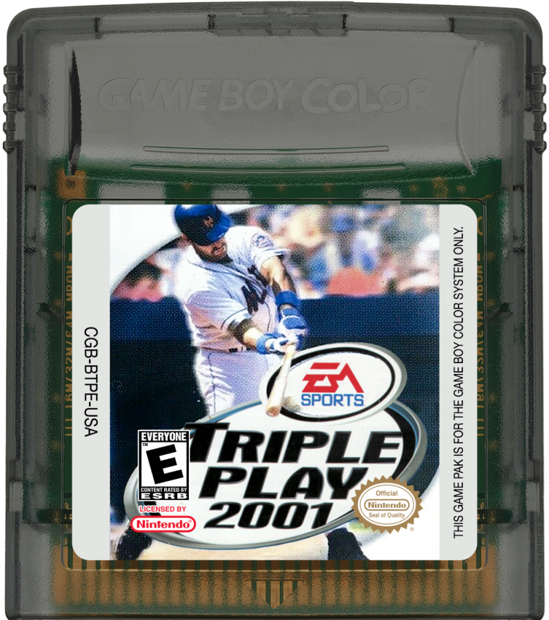 Game Boy Color EA Sports Triple Play 2001 baseball game cartridge