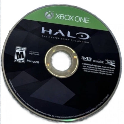 Halo: The Master Chief Collection disc for Xbox One (XONE) sci-fi first-person shooter video game compilation