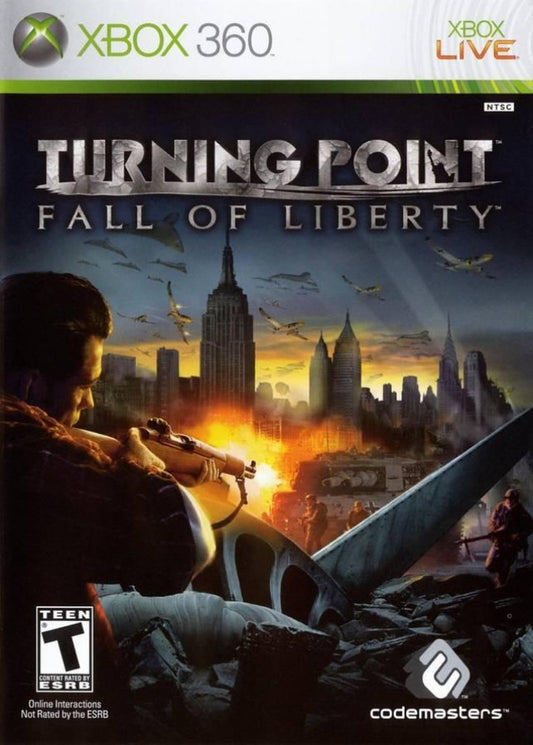 Turning Point Fall of Liberty cover art for Xbox 360 (X360) video game
