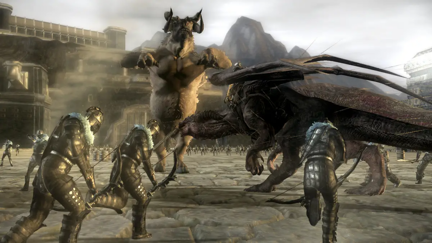 Lair PlayStation 3 PS3 video game, fantasy action adventure, dragon combat, cinematic gameplay, Sony console exclusive gameplay screenshot
