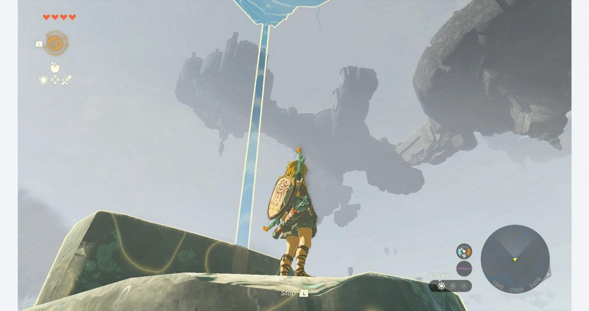 The Legend of Zelda Tears of the Kingdom gameplay image for Nintendo Switch NS video game