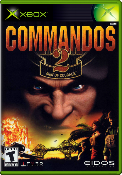 Commandos 2: Men of Courage cover art for Xbox (XBOX) video game