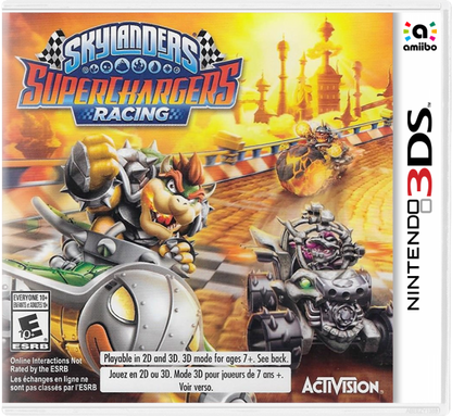 Skylanders: SuperChargers Racing cover art for Nintendo 3DS (3DS) kart racing video game