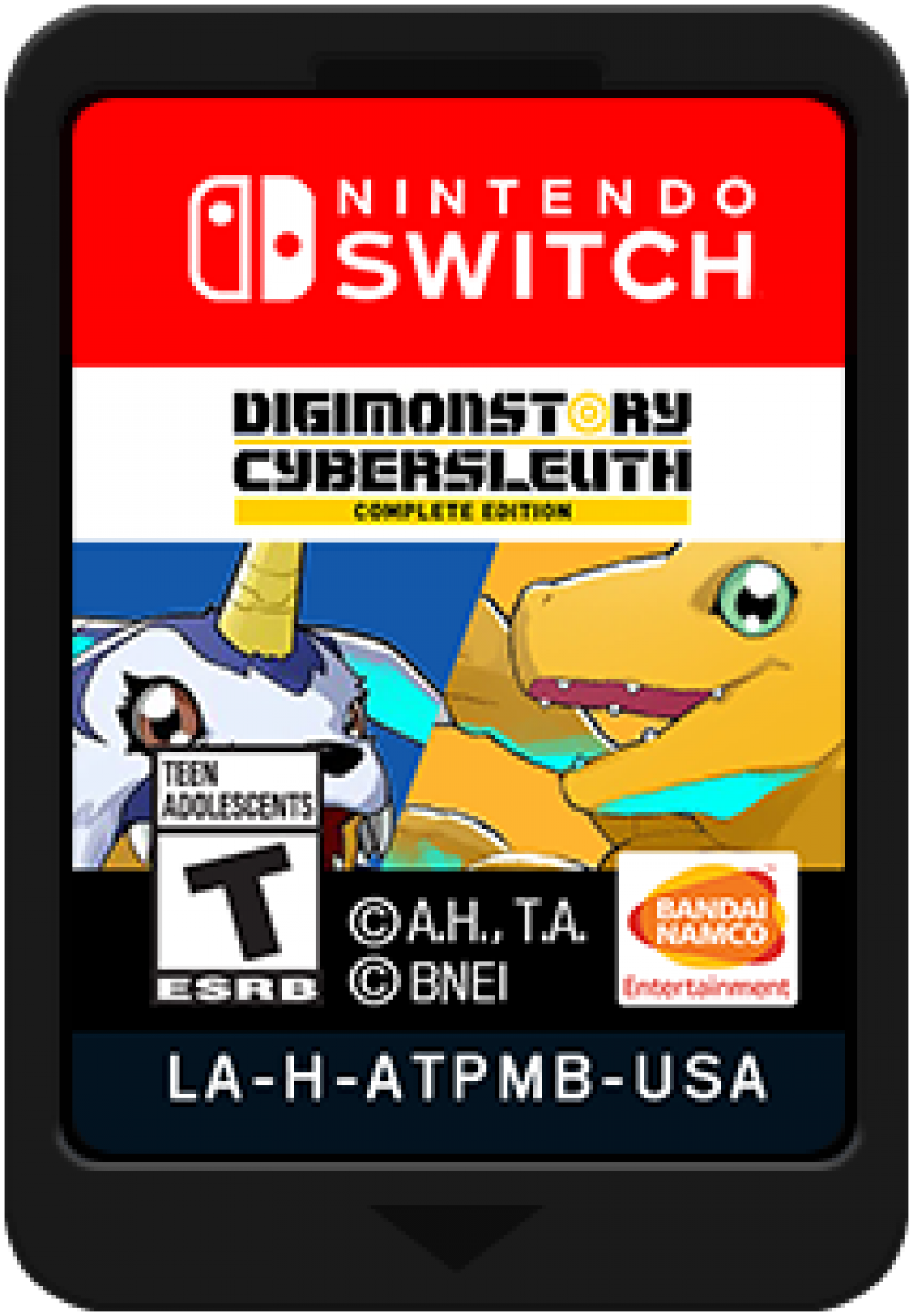 Digimon Story Cyber Sleuth Complete Edition Nintendo Switch two-game compilation collecting Digimon turn-based combat JRPG cyber detective hacker theme EDEN virtual world dual storyline mystery Hacker's Memory media vision Bandai Namco gameplay cartridge