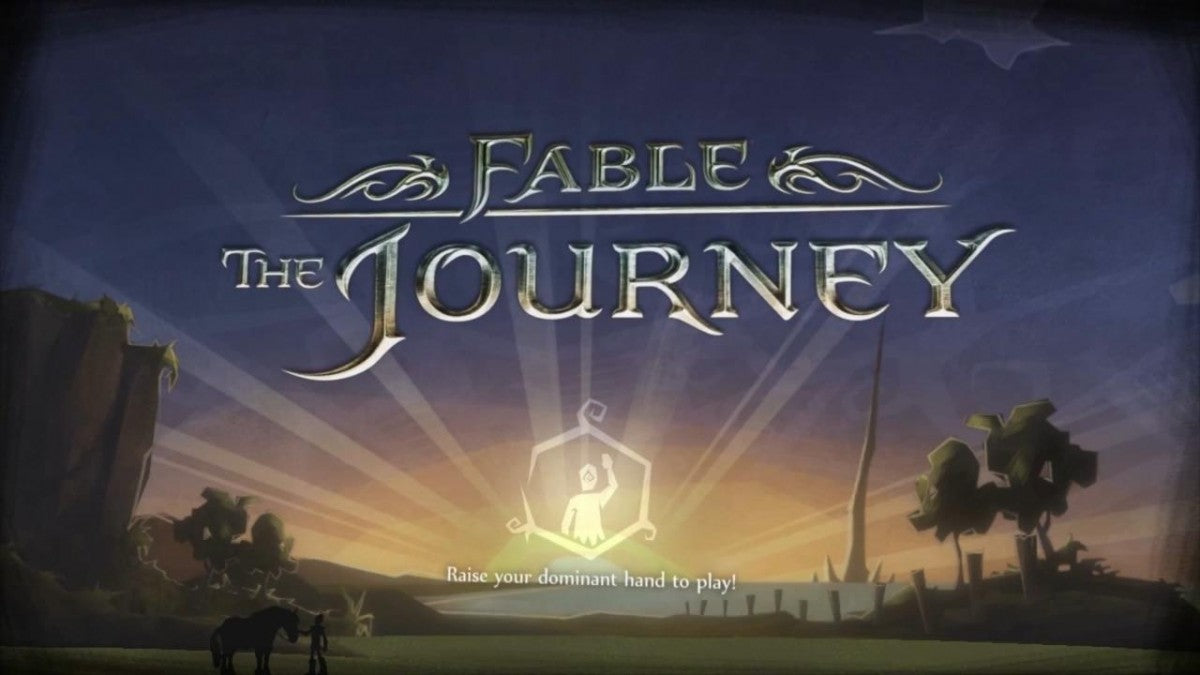 Fable: The Journey title page for Xbox 360 (X360) action role-playing video game