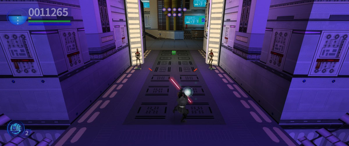 Star Wars Episode I Jedi Power Battles PlayStation 1 arcade action fighting game playable Jedi characters light saber combat gameplay