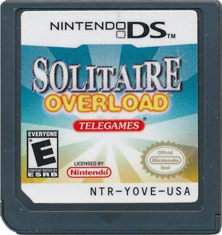 Solitaire Overload cartridge for Nintendo DS (DS) video game
