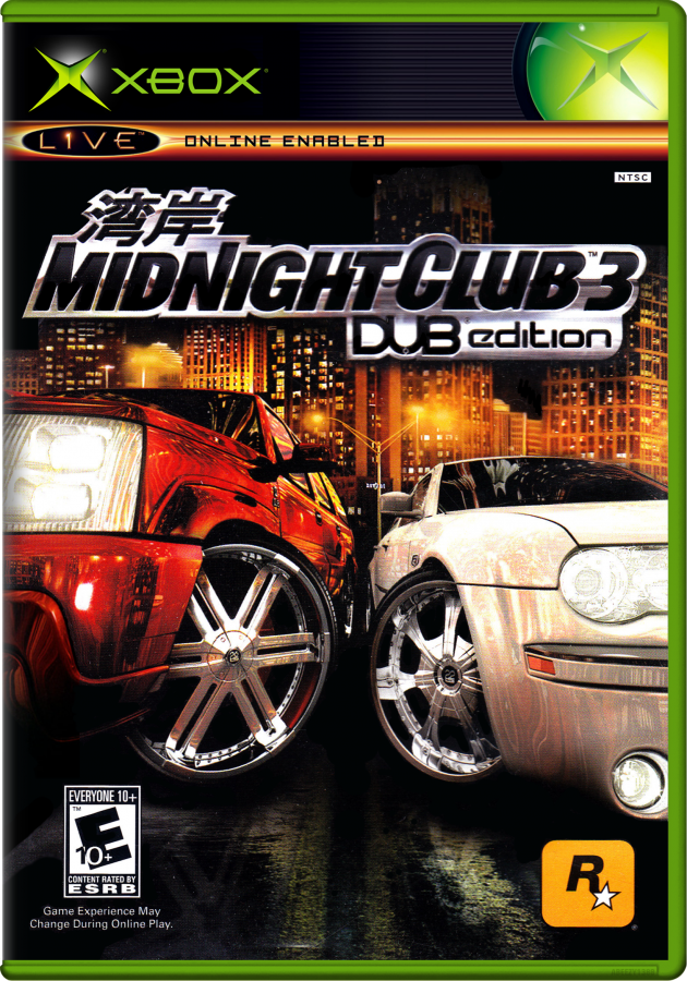 Midnight Club 3 [Dub Edition] cover art for Xbox (XBOX) video game