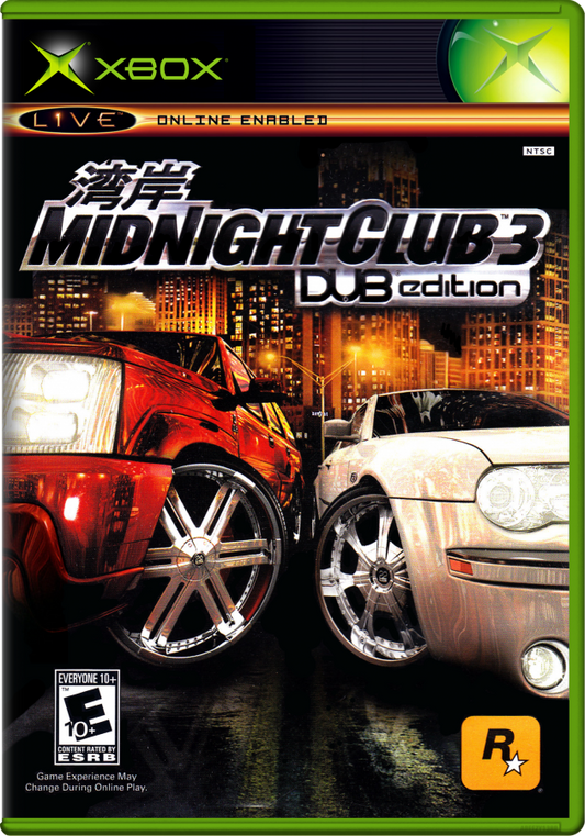 Midnight Club 3 [Dub Edition] cover art for Xbox (XBOX) video game