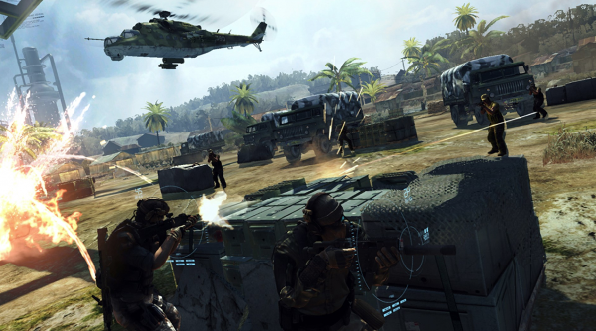 Tom Clancys Ghost Recon Future Soldier retro Xbox 360 video game featuring tactical military shooter gameplay, squad based combat, stealth action missions and classic Xbox 360 entertainment - gameplay