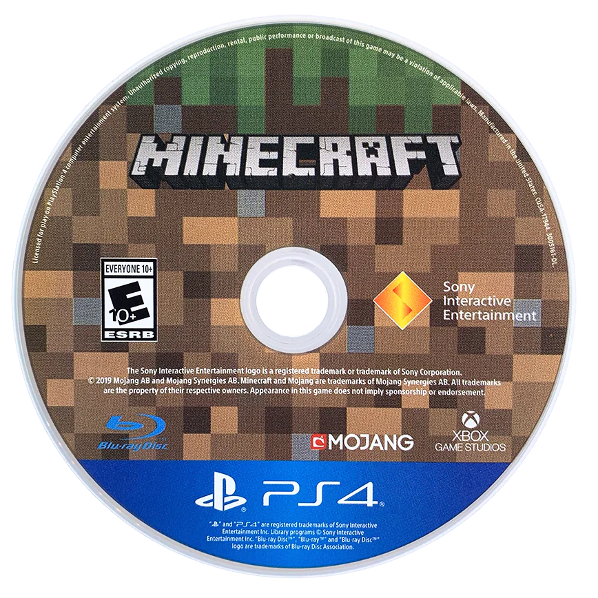 Minecraft Starter Collection PS4 Sony PlayStation 4 sandbox survival building crafting game open world exploration Mojang Microsoft block building adventure creative mode survival mode Starter Pack bonus content skins texture packs PlayStation 4 software video game title disc