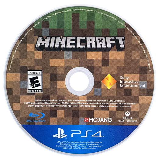 Minecraft Starter Collection PS4 Sony PlayStation 4 sandbox survival building crafting game open world exploration Mojang Microsoft block building adventure creative mode survival mode Starter Pack bonus content skins texture packs PlayStation 4 software video game title disc
