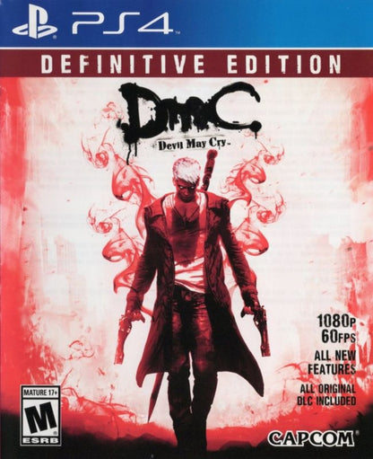 DMC: Devil May Cry [Definitive Edition] – PlayStation 4 (PS4) video game cover image, action hack-and-slash by Ninja Theory