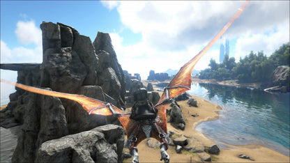 ARK Survival Evolved for retro video game enthusiasts featuring open world survival gameplay dinosaur taming and breeding resource gathering crafting systems base building mechanics multiplayer exploration prehistoric environments and collectible gaming appeal gameplay  