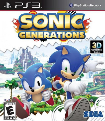 Sonic Generations cover art for PlayStation 3 (PS3) video game