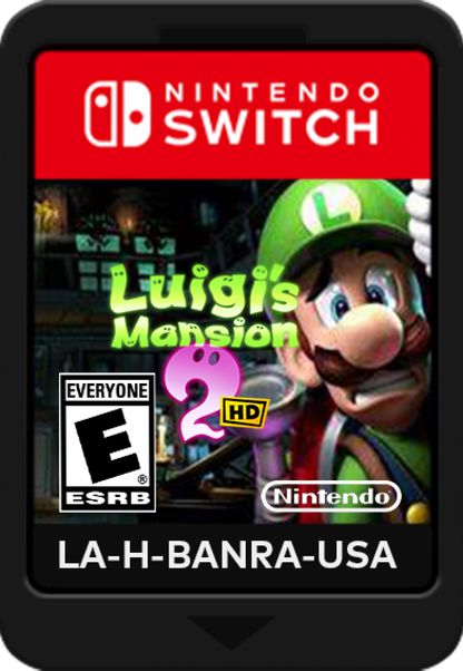 Luigi's Mansion 2 HD Nintendo Switch for retro video game enthusiasts featuring ghost hunting action adventure gameplay puzzle solving haunted mansion exploration Poltergust ghost capturing mechanics charming Nintendo characters cooperative inspired challenges and collectible gaming appeal cartridge