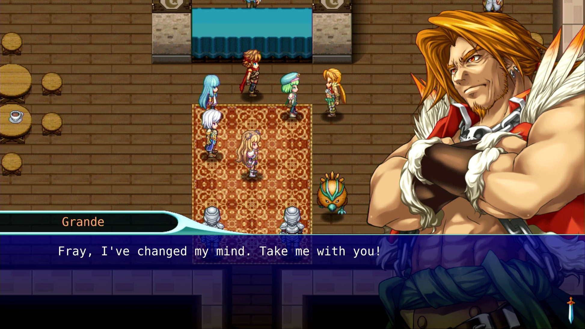 Alphadia Genesis PlayStation 5 turn-based fantasy RPG retro-style adventure Kemco 16-bit era inspired pixel art party combat magic system exploration quests gameplay screenshot
