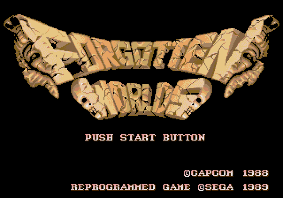 Forgotten Worlds Sega Genesis GEN for retro video game enthusiasts featuring side scrolling shoot em up gameplay futuristic aerial combat rotating weapon system intense enemy battles sci fi adventure classic arcade action and collectible gaming appeal gameplay 