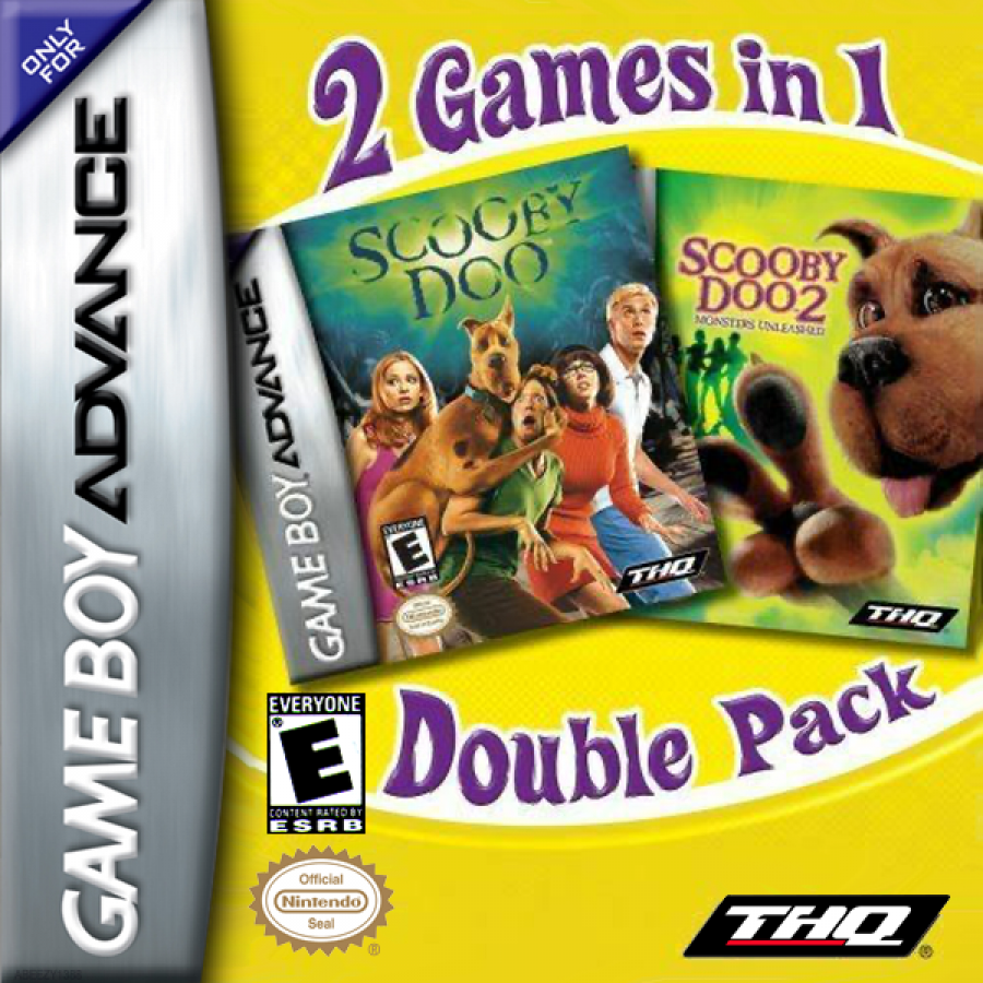 Scooby Doo: Movie Double Pack cover art for Game Boy Advance (GBA) video game