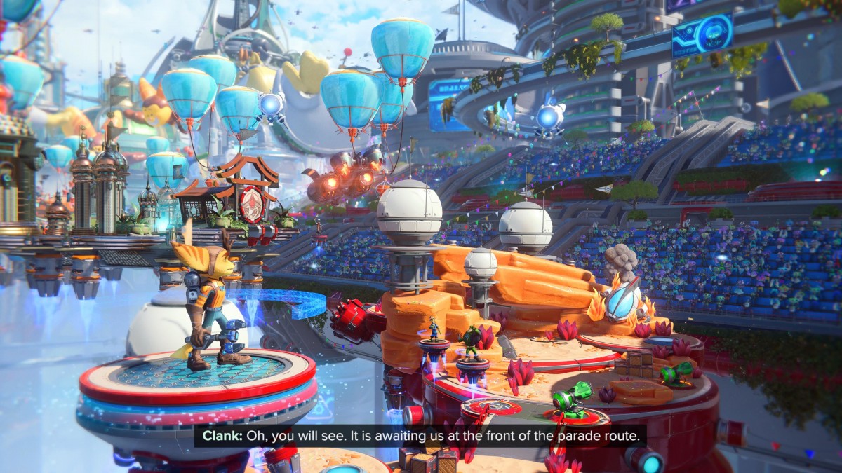 Ratchet & Clank: Rift Apart gameplay for PlayStation 5 (PS5) action adventure platformer video game