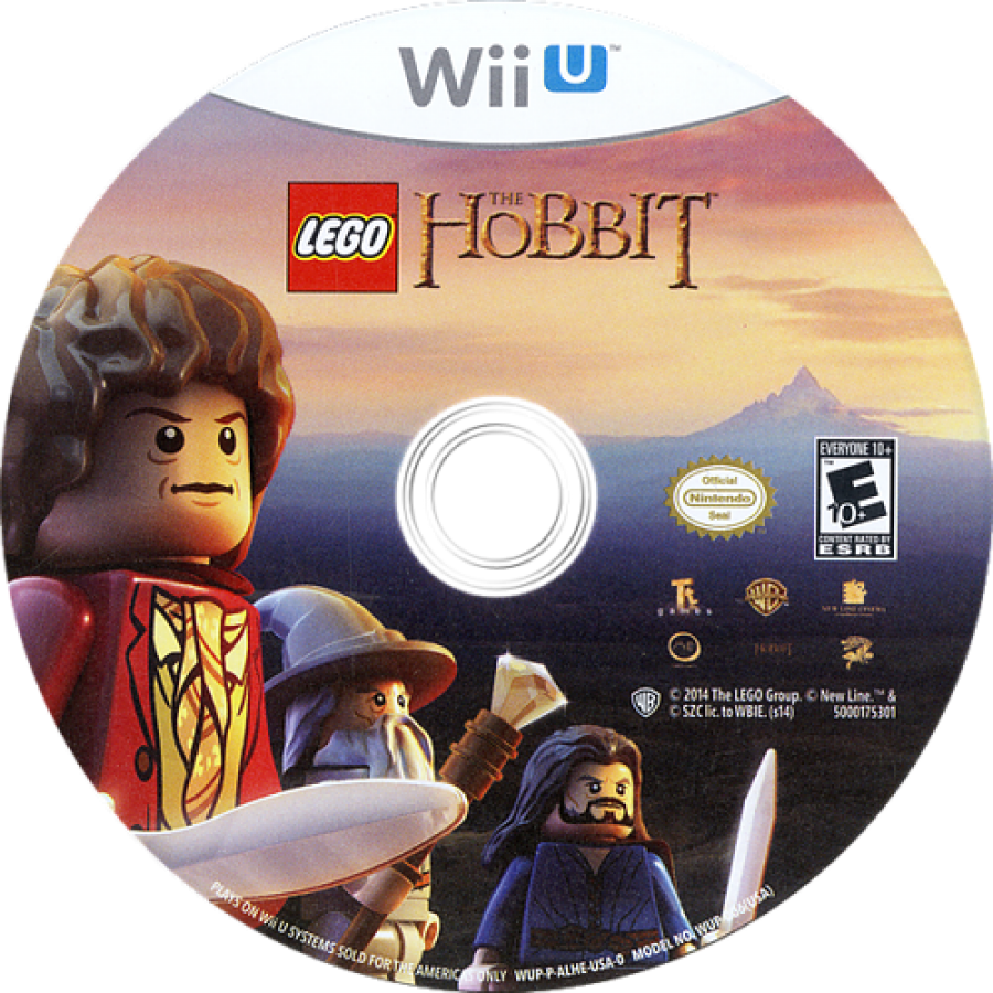 LEGO The Hobbit disc cover art for Nintendo Wii U (WiiU) video game