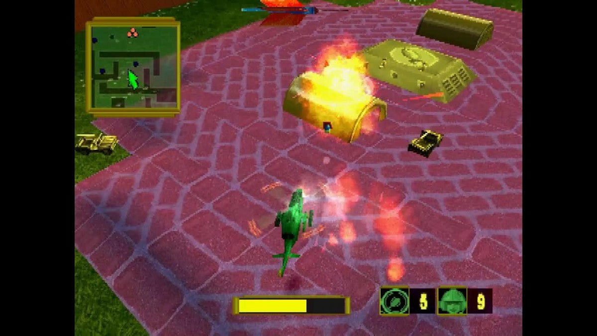 Army Men Air Attack 2 PS2 game for PlayStation 2 featuring helicopter arcade combat action gameplay 