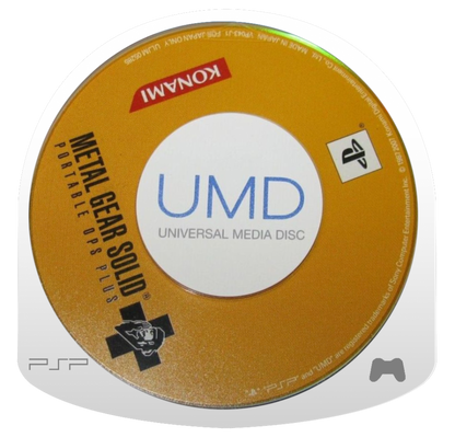 Metal Gear Solid: Portable Ops Plus [JP Import] disc for PlayStation Portable (PSP) tactical stealth action video game