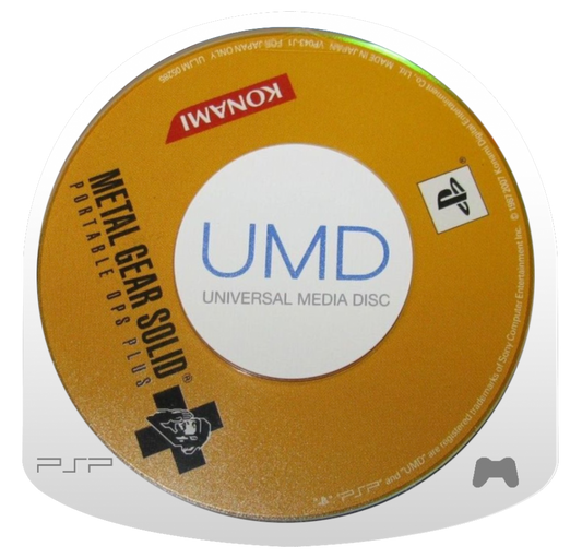 Metal Gear Solid: Portable Ops Plus [JP Import] disc for PlayStation Portable (PSP) tactical stealth action video game