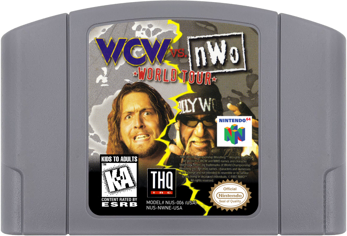 WCW vs nWo: World Tour cartridge for Nintendo 64 (N64) video game 