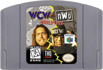 WCW vs nWo: World Tour cartridge for Nintendo 64 (N64) video game 