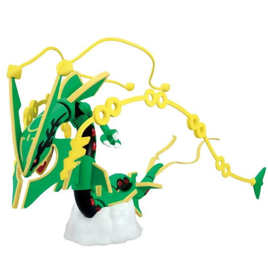Mega Rayquaza Pokemon model kit Bandai Hobby snap fit easy build plastic model no glue required articulated display figure legendary dragon flying pokemon collectible anime game creature detailed hobby kit gift for fans