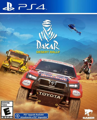 Dakar Desert Rally – PlayStation 4 (PS4) video game cover image, off-road racing by Saber Interactive