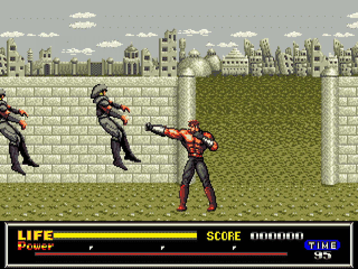 Last Battle Sega Genesis GEN for retro video game enthusiasts featuring side scrolling action gameplay martial arts combat post apocalyptic adventure powerful special attacks challenging enemies anime inspired action and collectible gaming appeal gameplay 