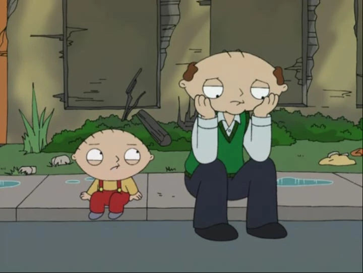 Family Guy Presents Stewie Griffin The Untold Story PSP Movie inspired design featuring animated comedy adventure aesthetic irreverent humor iconic Family Guy characters Stewie Griffin sci fi antics cartoon entertainment portable video format nostalgic handheld media presentation screenshot