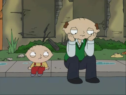 Family Guy Presents Stewie Griffin The Untold Story PSP Movie inspired design featuring animated comedy adventure aesthetic irreverent humor iconic Family Guy characters Stewie Griffin sci fi antics cartoon entertainment portable video format nostalgic handheld media presentation screenshot