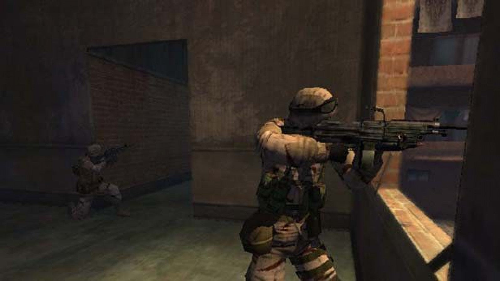 Full Spectrum Warrior: Ten Hammers gameplay for PlayStation 2 (PS2) modern military tactical squad-based action video game
