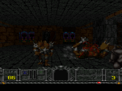 Hexen PlayStation PS1 for dark fantasy first person shooter video game fans featuring medieval combat powerful magic weapons dungeon exploration demonic enemies atmospheric environments challenging levels intense action gothic fantasy gameplay classic console FPS collectible gaming appeal gameplay