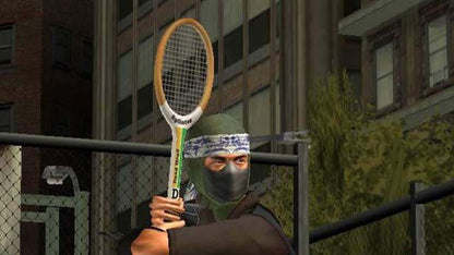 Outlaw Tennis – PlayStation 2 (PS2) video game gameplay, comedic tennis sports simulation game.
