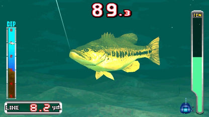 Big Ol’ Bass Fisherman’s Bait 2 PlayStation 1 game featuring realistic fishing simulation, authentic tournament action, and classic late-90s sports gameplay 