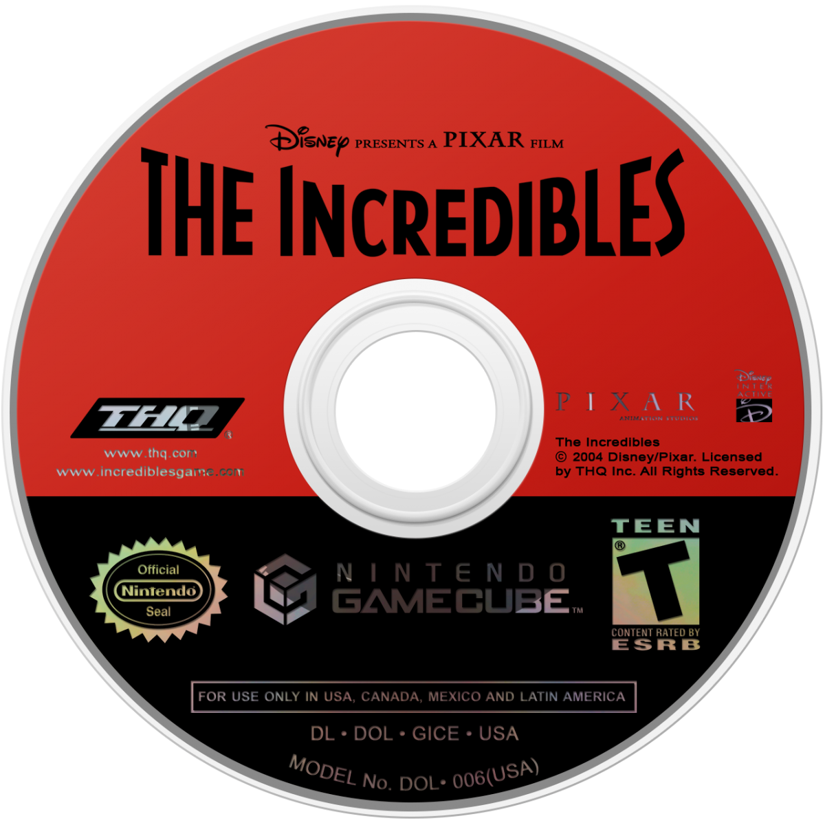Disney Pixar The Incredibles Nintendo GameCube GC action adventure video game featuring the Incredible family superhero characters Mr Incredible Elastigirl Violet Dash and Jack-Jack superpowers combat enemies action-packed missions city exploration and classic Nintendo GameCube GC gameplay collectible retro gaming appeal game disc