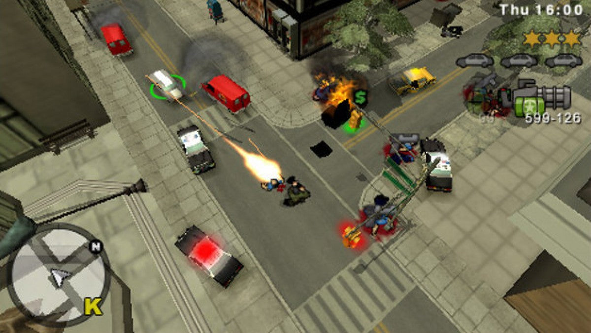 Grand Theft Auto: Chinatown Wars gameplay for PlayStation Portable (PSP) open-world action-adventure video game