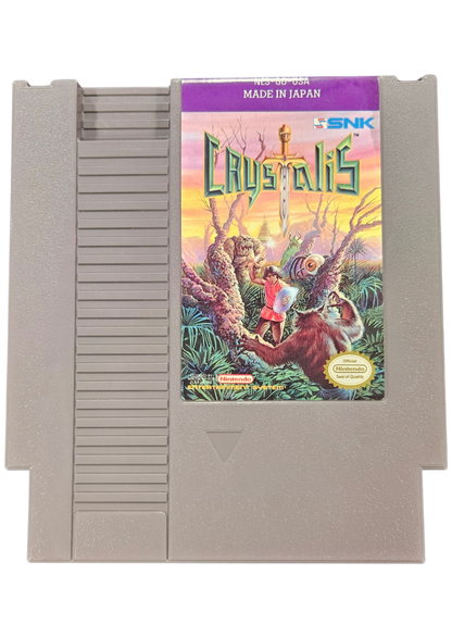 Crystalis Complete in Box CIB Nintendo Entertainment System NES for retro video game enthusiasts featuring classic action role playing gameplay fantasy adventure real time sword combat expansive world exploration character progression complete in box collectible gaming appeal cartridge