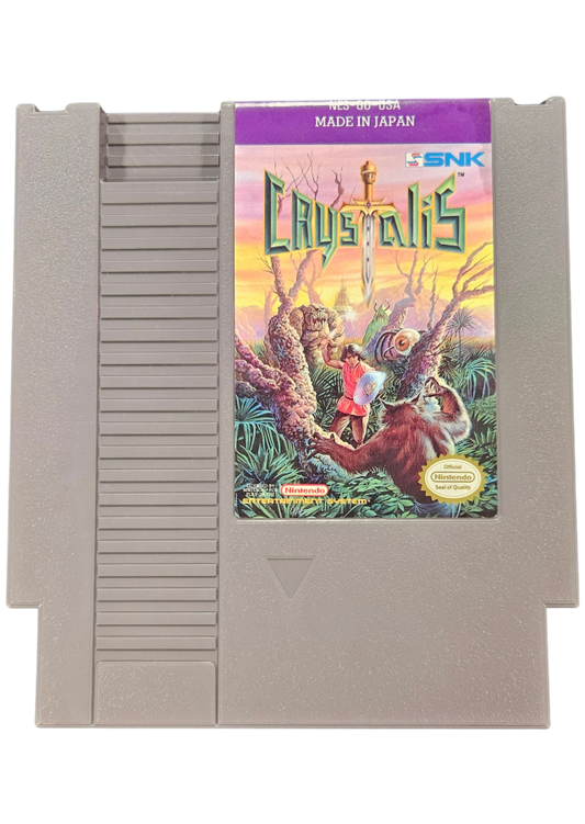 Crystalis Complete in Box CIB Nintendo Entertainment System NES for retro video game enthusiasts featuring classic action role playing gameplay fantasy adventure real time sword combat expansive world exploration character progression complete in box collectible gaming appeal cartridge