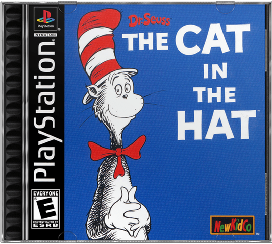 The Cat in the Hat cover art for PlayStation 1 (PS1) video game
