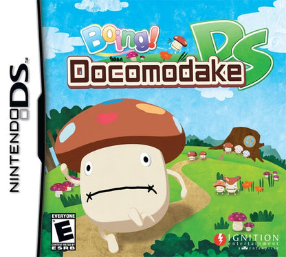 Boing! Docomodake DS cover art for Nintendo DS (DS) puzzle platforming video game