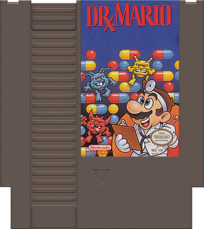 Dr. Mario cartridge for Nintendo Entertainment System (NES) retro video game